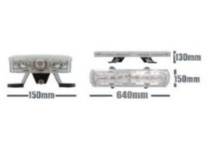 Ic360 Gemini 640mm Led Bolt-mount 12v Controller-version - flashing-beacons.co.uk