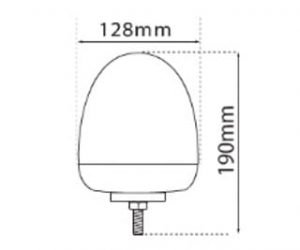 Ic360 Ultrabrite-led Single-bolt 12v-24v - flashing-beacons.co.uk